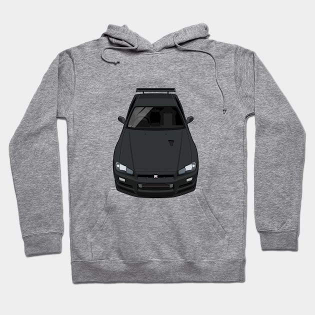 Skyline GTR V Spec R34 - Black Hoodie by jdmart